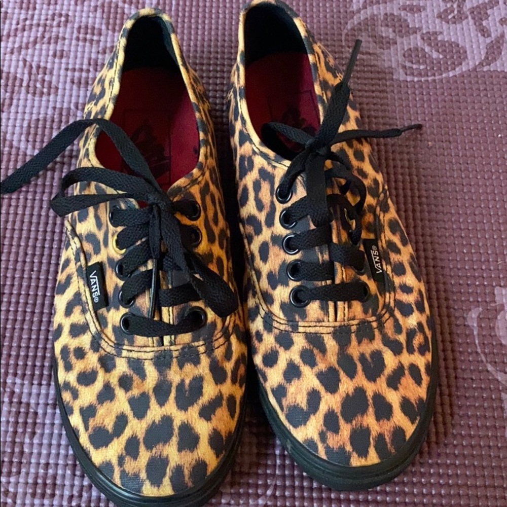 Vans leopard lace sneakers